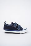 Double Velcro Navy Blue Baby Shoes