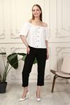 Low Shoulder Women's Blouse