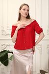 Low Shoulder Women's Blouse