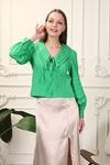 Apron Collar Women's Shirt