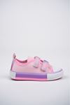 Lighted Double Velcro Pink Kids Shoes