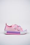 Illuminated Double Velcro Pink Baby Shoes