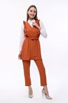 Triple Ayrobin Orange Women's Tunic Set