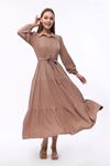 Belted Waterway Mink Women's Dress