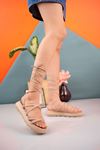 Orthopedic Padded Sole Ankle Strap Nut Women Sandals