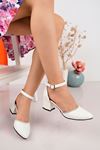 7 Pointed Pointed Mold White Skin Stone Pointed Shoes