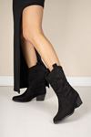 Black Skin Cowboy Boots