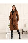 Brown Women's Cashmere Coat