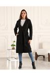 Black Women's Cashmere Coat