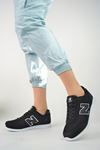 Fileli Bağcıklı Siyah Tabanı Beyaz Kadın Spor Ayakkabı