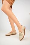 Beige Women's Shoes with Orthopedic Pads