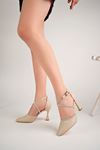 Pointed Molded Women's Stiletto with Goblet Heel