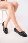 Black Women's Shoes with Mesh Stones