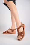 Orthopedic Low Insole Women's Sandals with Poles